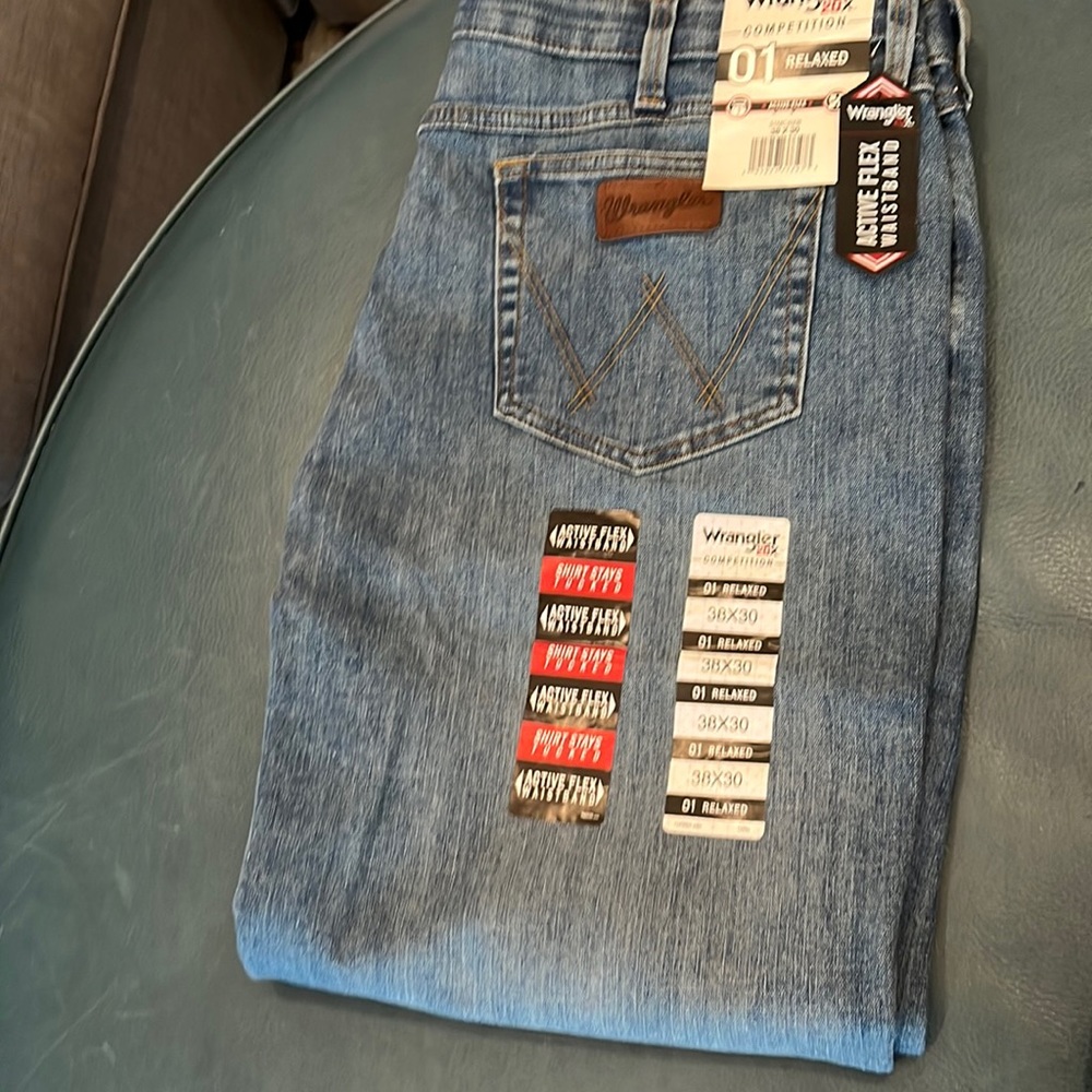 Wrangler blue jeans